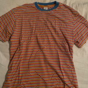 Urban Outfitters rainbow stripe oversized tee